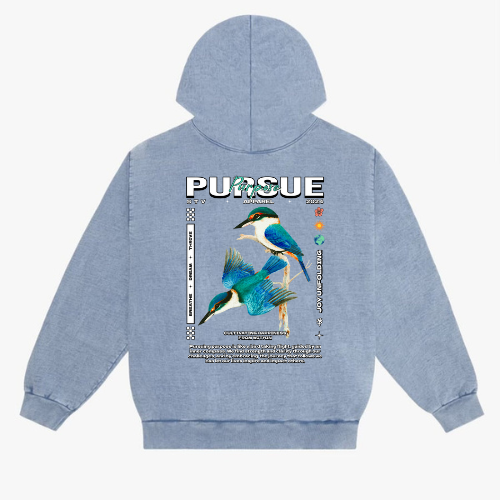 Ice Blue PURSUE PURPOSE Hoodie