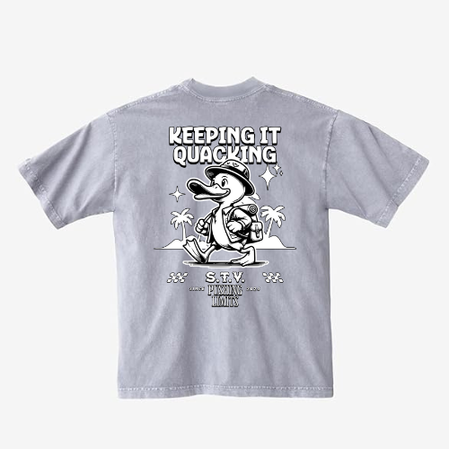 Ice Grey KEEPING IT QUACKING Shirt