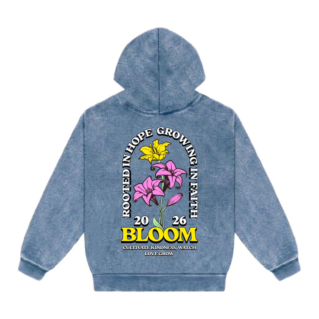 BLOOM - Mineral Wash Heavyweight Hoodie