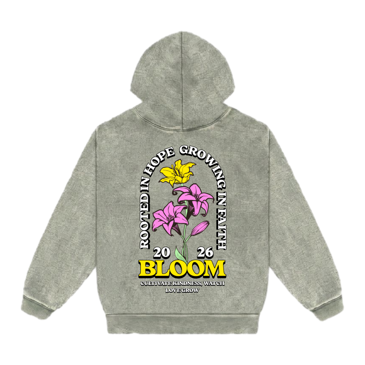 BLOOM - Mineral Wash Heavyweight Hoodie