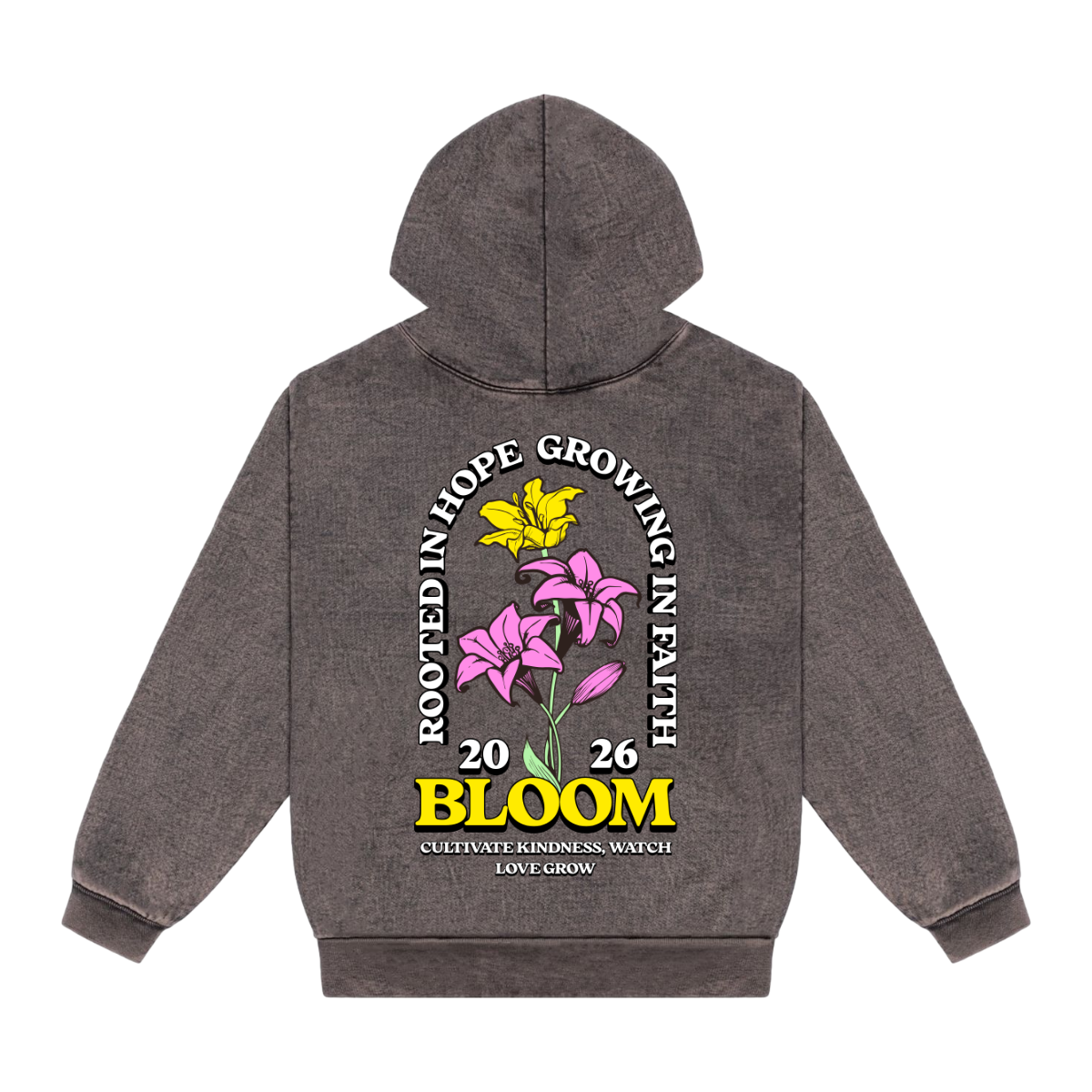 BLOOM - Mineral Wash Heavyweight Hoodie