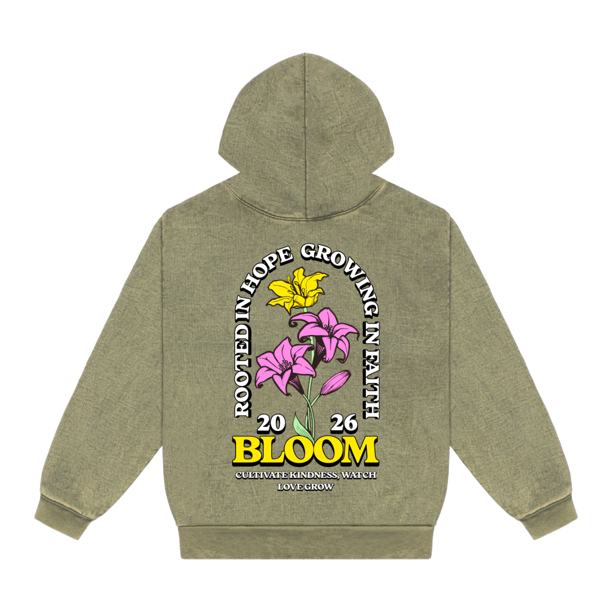 BLOOM - Mineral Wash Heavyweight Hoodie