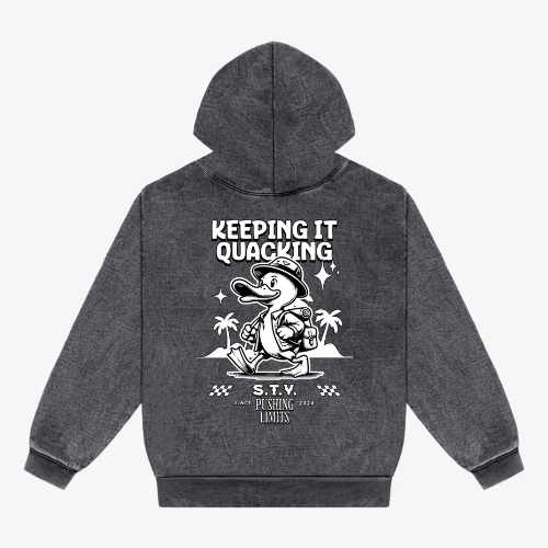 Carbon Black KEEPING IT QUACKING Hoodie