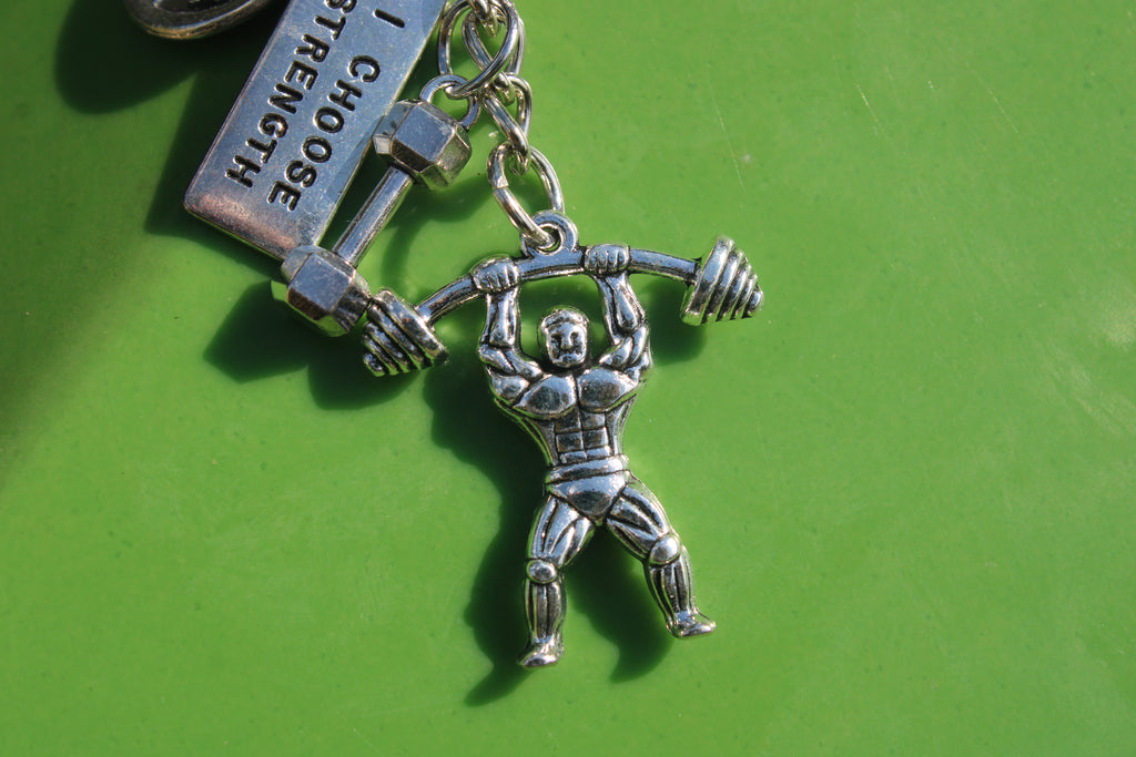 I Choose Strength Keychain Attachment