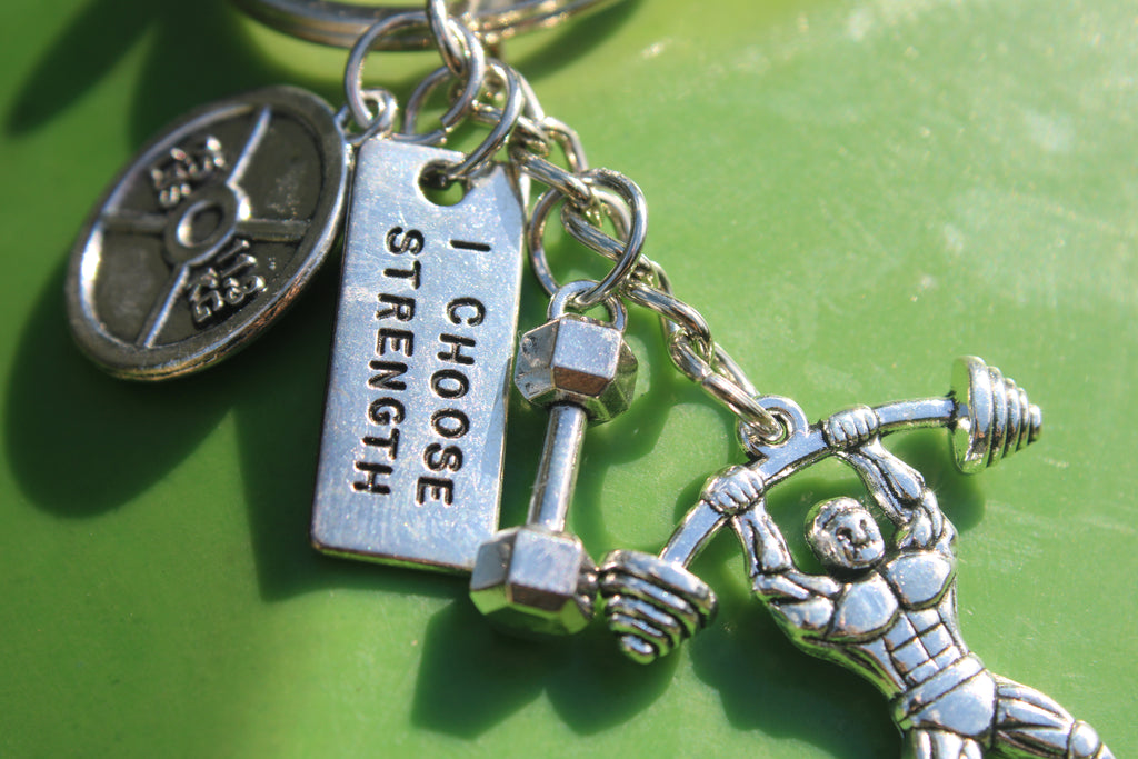 I Choose Strength Keychain Attachment