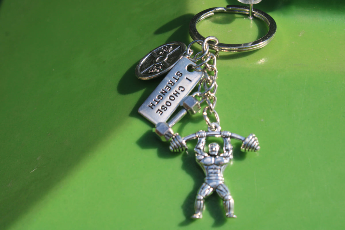 I Choose Strength Keychain Attachment