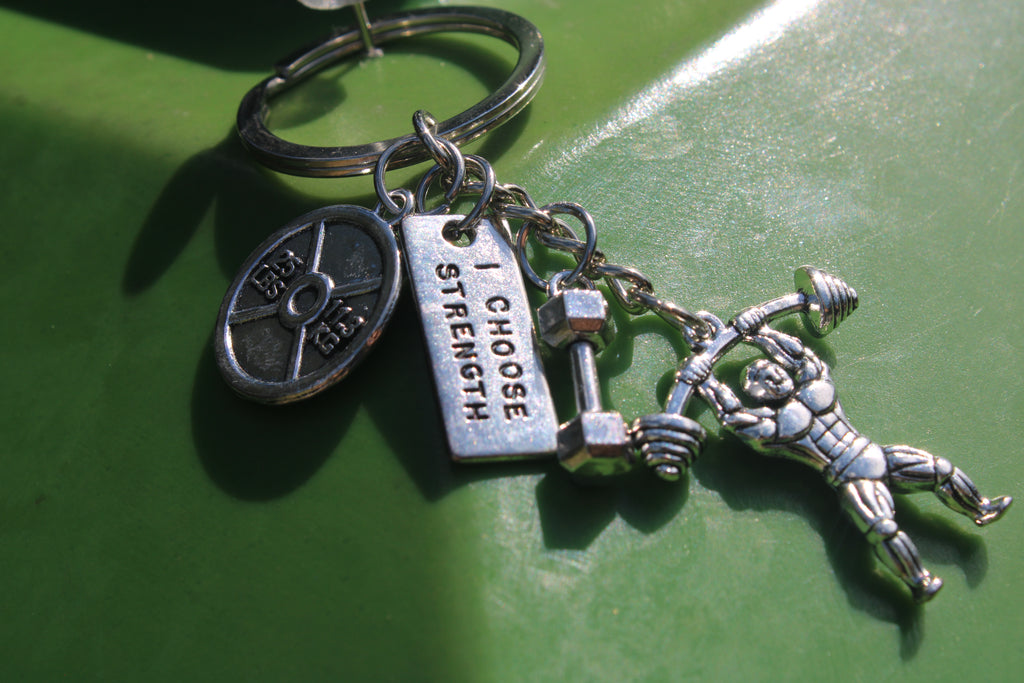 I Choose Strength Keychain Attachment