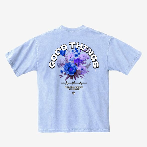 Ice Blue GOOD THINGS Shirt