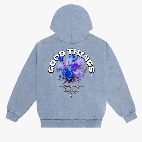 Ice Blue GOOD THINGS Hoodie