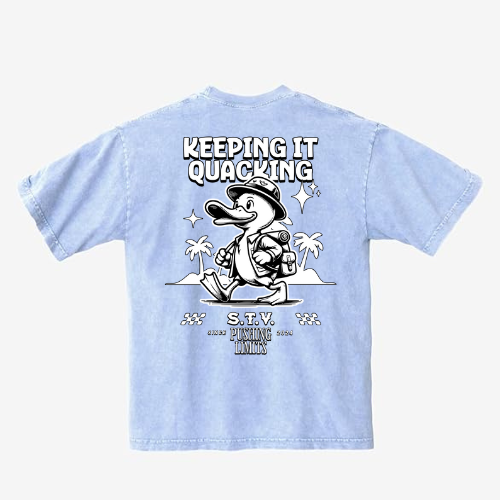 Ice Blue KEEPING IT QUACKING Shirt