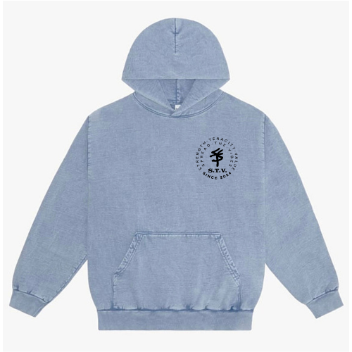 Ice Blue BLESSED BUTTERFLY Hoodie