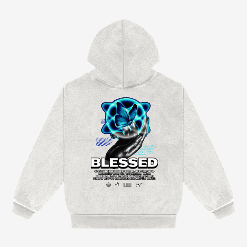 Limestone BLESSED BUTTERFLY Hoodie