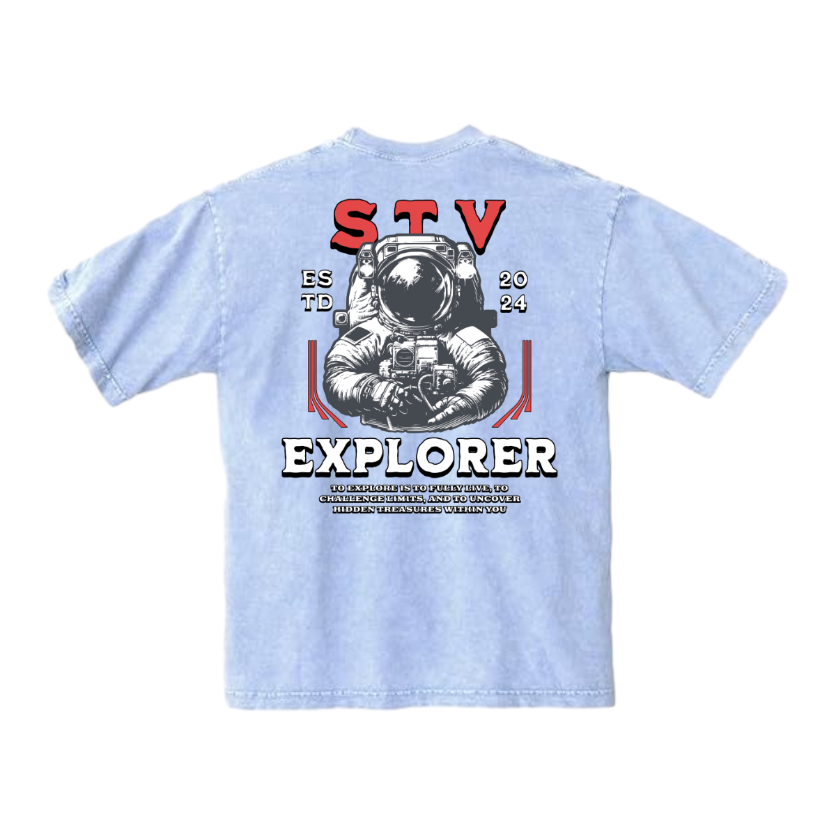 STV EXPLORER - Mineral Wash Heavyweight T-Shirt