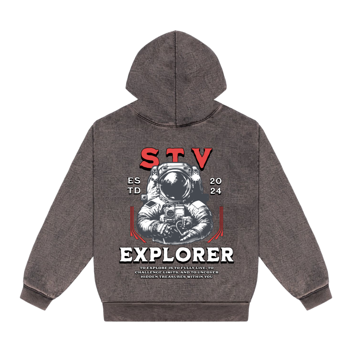 STV EXPLORER - Mineral Wash Heavyweight Hoodie