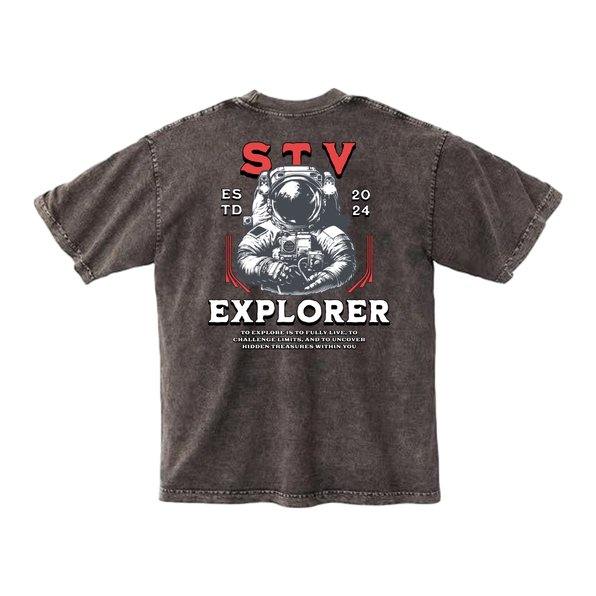 STV EXPLORER - Mineral Wash Heavyweight T-Shirt