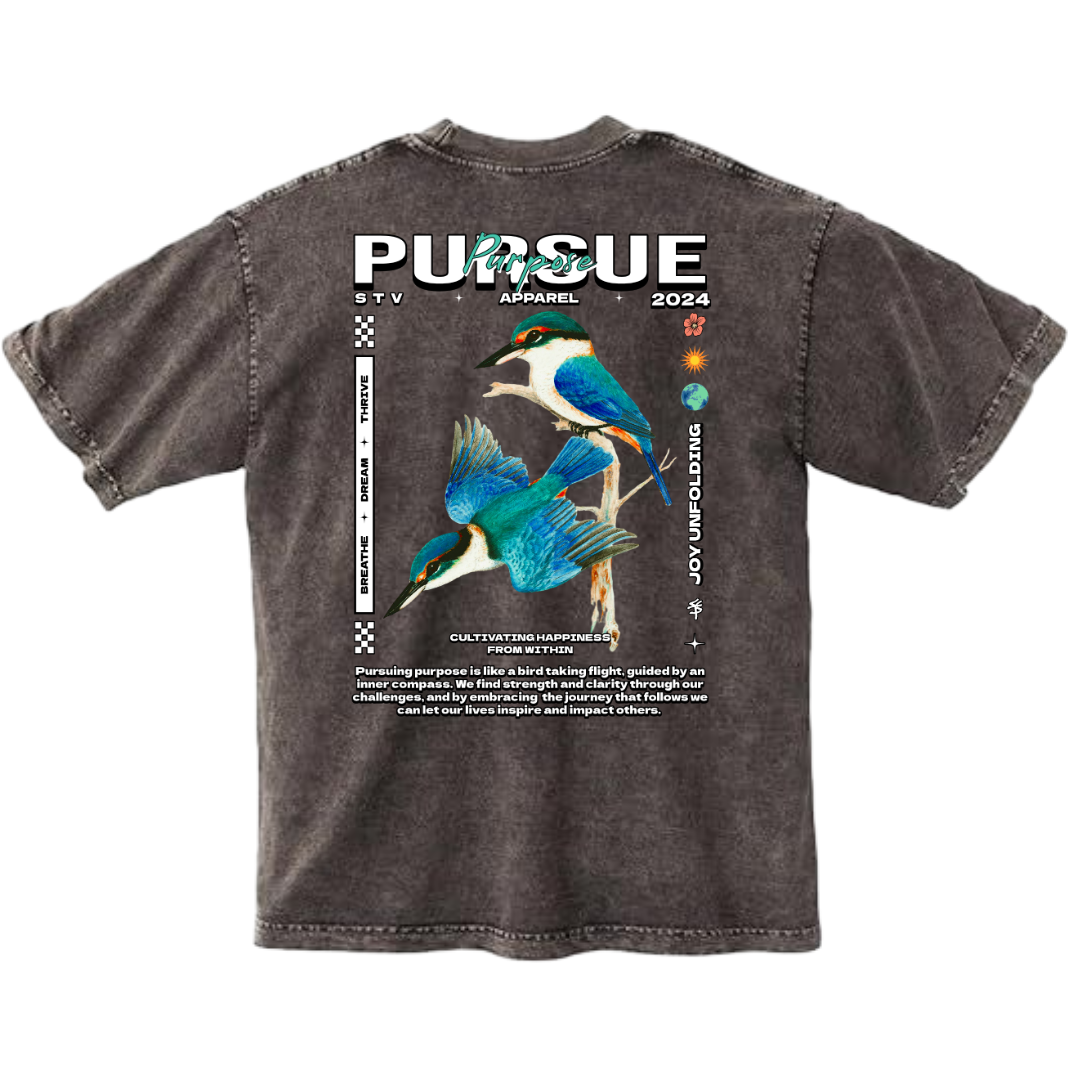 PURSUE PURPOSE - Mineral Wash Heavyweight T-Shirt