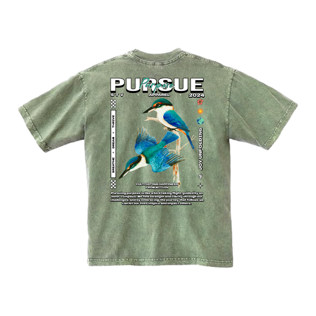 PURSUE PURPOSE - Mineral Wash Heavyweight T-Shirt