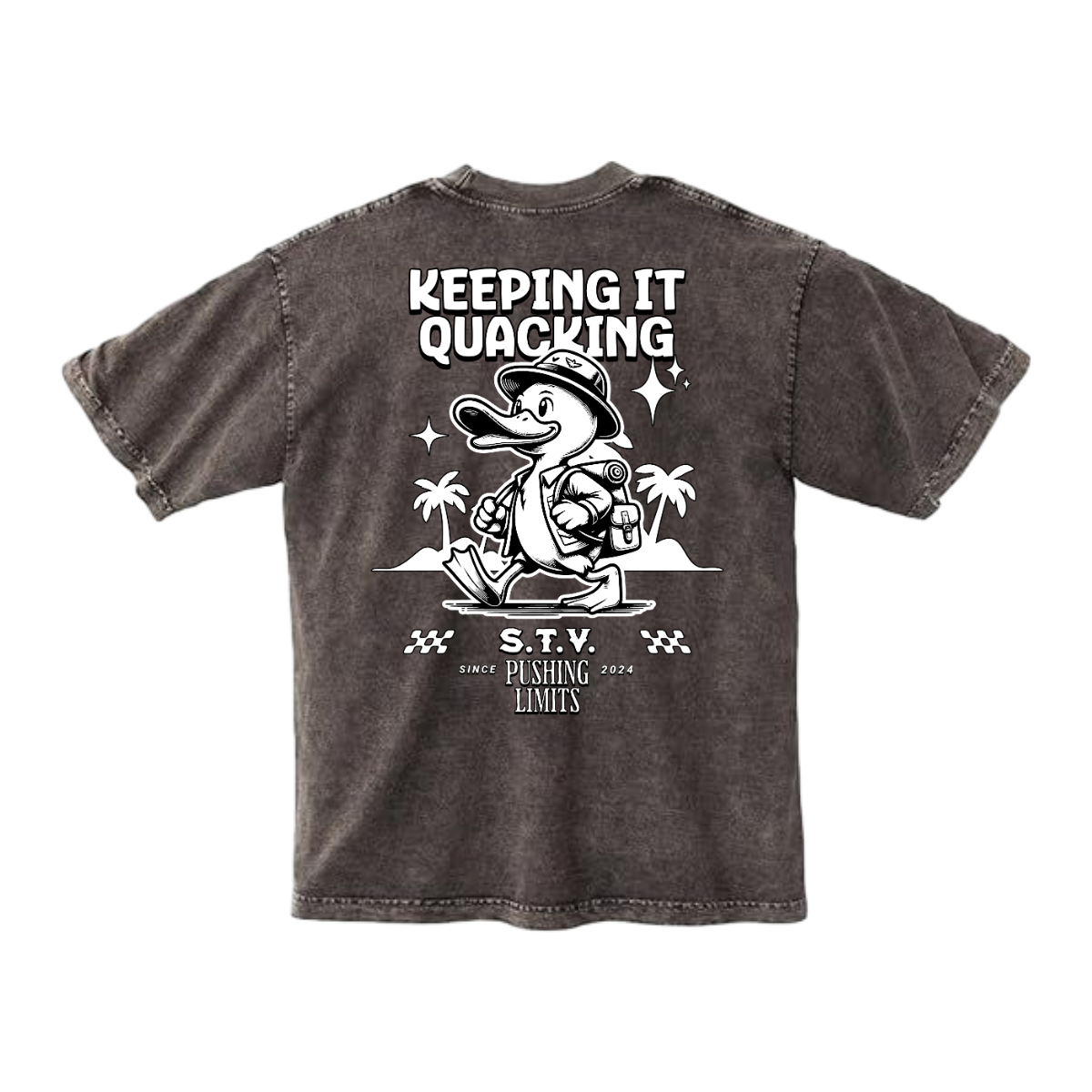 KEEPING IT QUACKING - Mineral Wash Heavyweight T