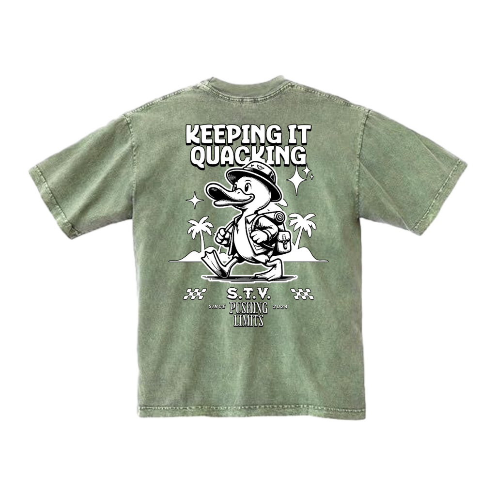 KEEPING IT QUACKING - Mineral Wash Heavyweight T