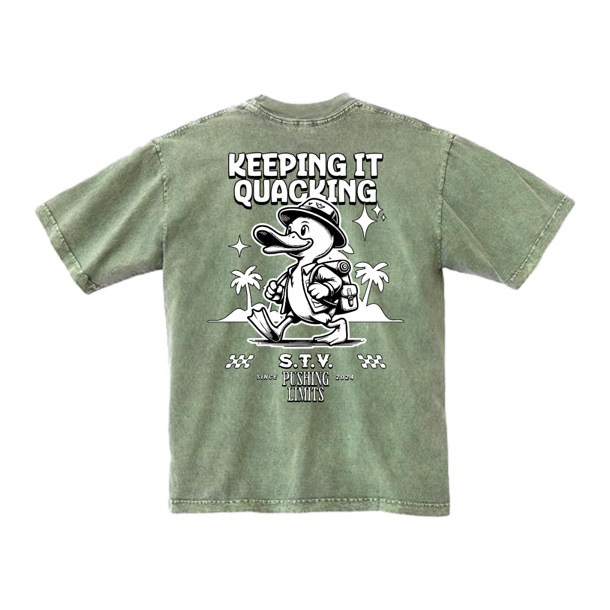 KEEPING IT QUACKING - Mineral Wash Heavyweight T