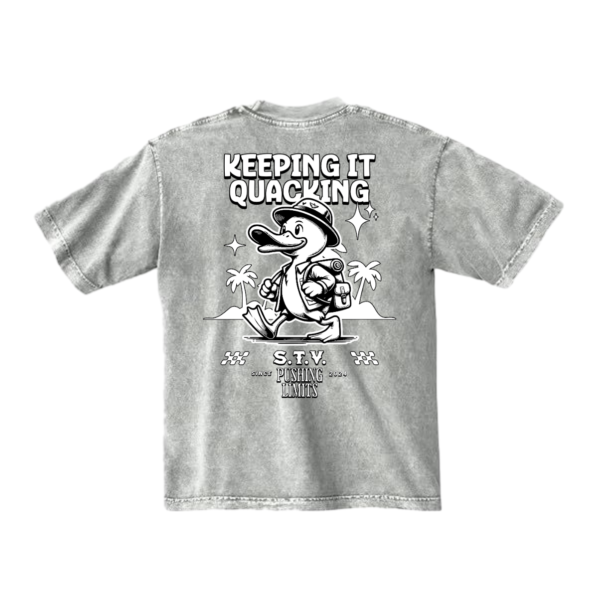 KEEPING IT QUACKING - Mineral Wash Heavyweight T