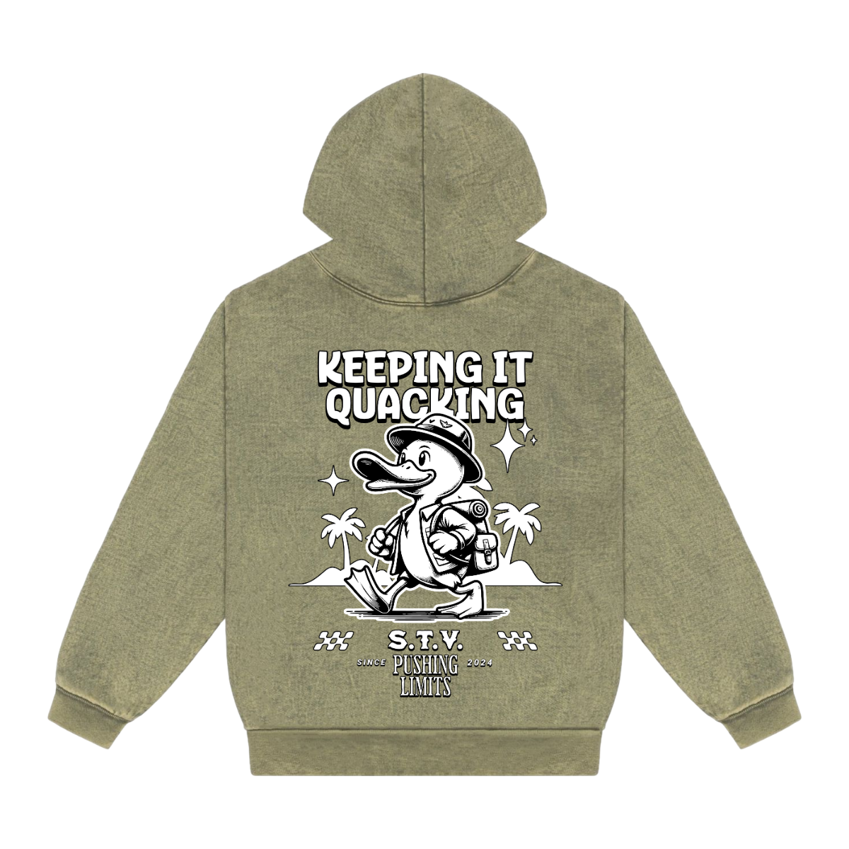 KEEPING IT QUACKING - Mineral Wash Heavyweight Hoodie