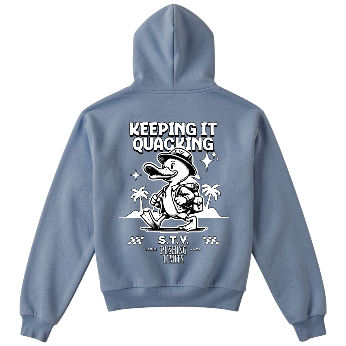 KEEPING IT QUACKING - Mineral Wash Heavyweight Hoodie